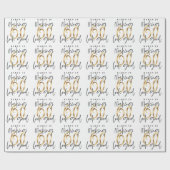 Papier Cadeau Faire 60 look bon or cadeau d'anniversaire envelop (Plat)