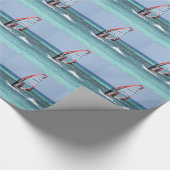 Papier Cadeau Faire de la planche à voile (Coin)