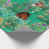 Papier Cadeau Faire du cheval autour (Coin)