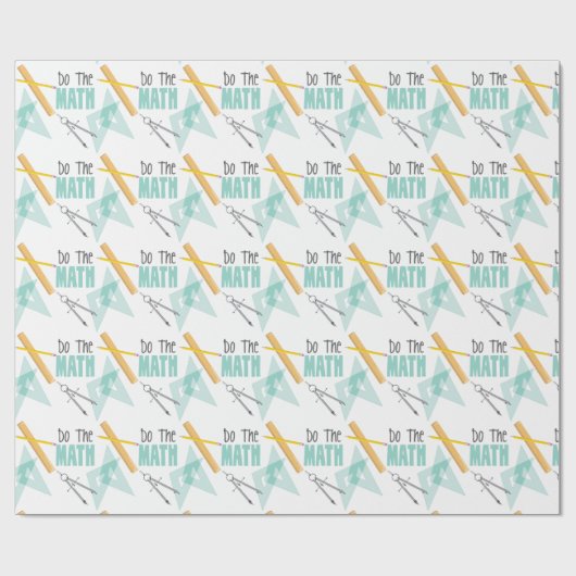 Papier Cadeau Faire le math (Plat)