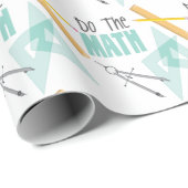 Papier Cadeau Faire le math (Coin rond)