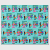 Papier Cadeau Faire le papier d'enveloppement gris Yuletide (Plat)