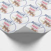 Papier Cadeau Faire sortir le VOTE (Coin)
