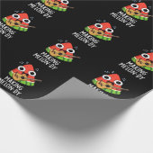 Papier Cadeau Faire une mélodie drôle de pastèque Pun fond sombr (Coin)