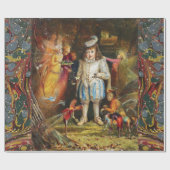 Papier Cadeau FAIRYLAND - Petit Prince parmi les fées de bois (Plat)