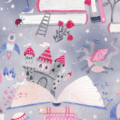 Papier Cadeau Fairytale Pop Up Livre Castle Grey