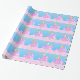 Papier Cadeau Fairytale Princess à Pink Birthaday