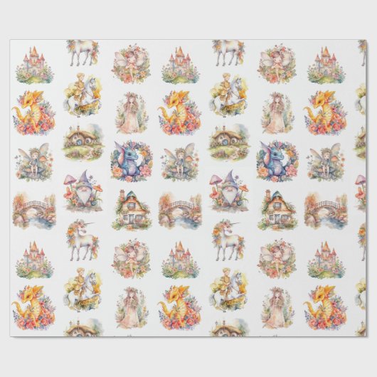 Papier Cadeau Fairytale World (Plat)