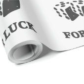 PAPIER CADEAU FAIS-MOI LA CHANCE (Coin rond)