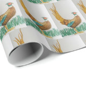 Papier Cadeau Faisan (Coin rond)