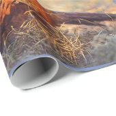 Papier Cadeau Faisan personnalisé de coq (Coin rond)