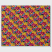 Papier Cadeau Faisceaux colorés (Plat)
