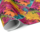 Papier Cadeau Faisceaux colorés (Coin rond)