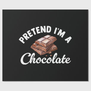 Papier Cadeau Faisons comme si j'étais une barre de chocolat