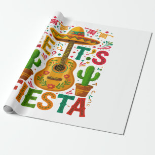 Papier Cadeau Faisons la fête Fiesta Cinco De Mayo