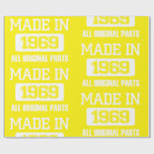 Papier Cadeau Fait en 1969 toutes les pièces d'original (Plat)