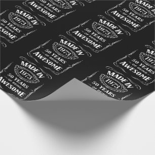 Papier Cadeau Fait en 1973 50 ans d'être génial anniversaire 202