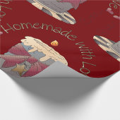 Papier Cadeau Fait Maison Avec Bougie D'Amour