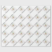 Papier Cadeau Faites attention il est saison de moustique (Plat)