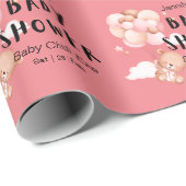 Papier Cadeau Faites des souvenirs doux avec Taddy Bear Custom P (Coin rond)