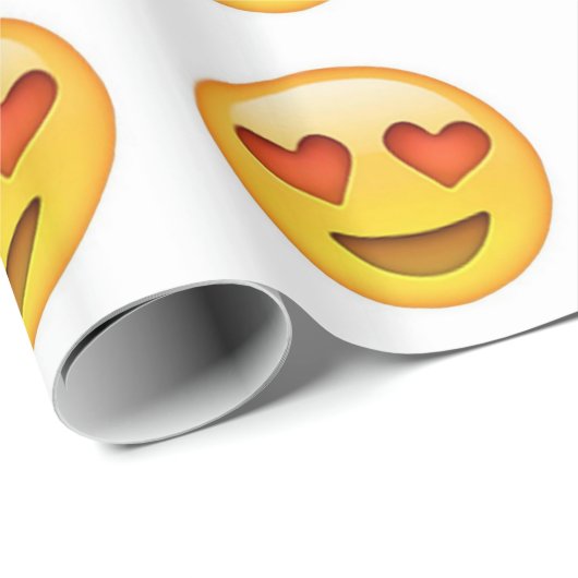 Papier Cadeau Faites face avec l'autocollant en forme de coeur (Coin rond)