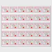 Papier Cadeau Faites le certificat du meilleur ami du monde (Plat)