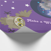 Papier Cadeau Faites un voeu ! Chouettes (Coin)