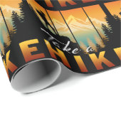 Papier Cadeau Faites Une Randonnée (Coin rond)