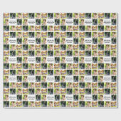 Papier Cadeau Faites votre propre collage photo et texte (Plat)