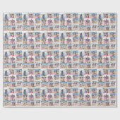Papier Cadeau Faites votre propre collection de photos de 9 pers (Plat)
