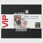 Papier Cadeau Faites votre propre VIP Pass 8 façons de personnal (Plat)