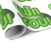 Papier Cadeau FAK YOU ! ... Courge verte (Melon d'hiver) (Coin rond)