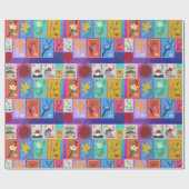 Papier Cadeau Fake Masterpiece Collection de timbres aléatoires (Plat)