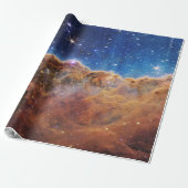 Papier Cadeau Falaises cosmiques Carina Nebula Space Webb Telesc (Déroulé)