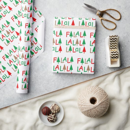 Papier Cadeau FaLaLa... Noël vert (Artisanat)