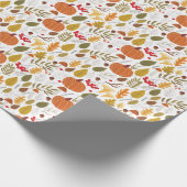 Papier Cadeau Fall Pumpkin Pattern (Coin)