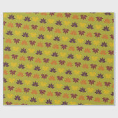 Papier Cadeau Fall Whimsy - Beaux Feuilles de Thanksgiving (Plat)