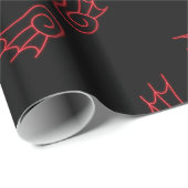 Papier Cadeau Falln Chibi Demon Wings (Coin rond)