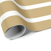 Papier Cadeau Fallow Neutral Stripes (Coin rond)