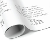 Papier Cadeau Famille (Coin rond)
