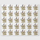 Papier Cadeau Famille de canards de Saxe (Plat)