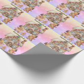 Papier Cadeau famille de pain d'épices (Coin)