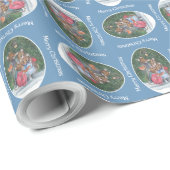 Papier Cadeau Famille de souris mignonne Carol-Singes Cadeau de  (Coin rond)