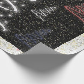 Papier Cadeau Famille des arbres de Noël - (Coin)