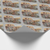 PAPIER CADEAU FAMILLE ÉLÉPHANTE (Coin)