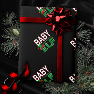 Papier Cadeau Famille Elf Noël aux elfes de bébé #TeamElf