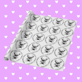 Papier Cadeau Famille Noël Split Monogramme thème