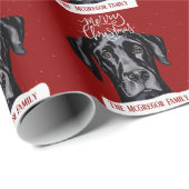 Papier Cadeau Famille ou affaires Cute Grande Danse (Coin rond)