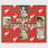 Papier Cadeau Family Christmas Photo (Plat)