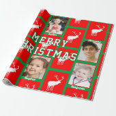 Papier Cadeau Family Christmas Photo (Déroulé)